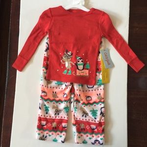Cat & Jack Christmas Pajamas 2 piece 2T New